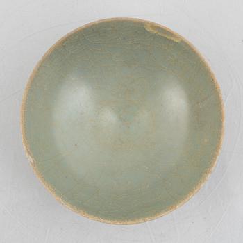 A celadon bowl, Joseon dynasty or possibly Yuan.