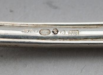 BESTICK, 34 delar, silver, CG Hallberg, Stockholm 1939. Vikt med stålblad ca 1945 g.