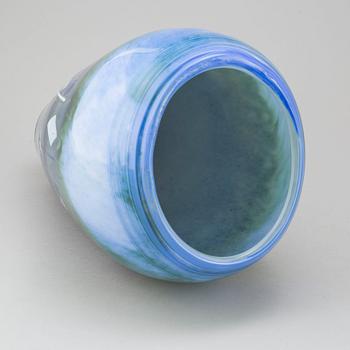 A 2001 glass vase va Maud Bugge, Hadeland glasbruk, Norway.