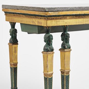Konsolbord, Stockholmsarbete, omkring år 1800, Sengustavianskt.