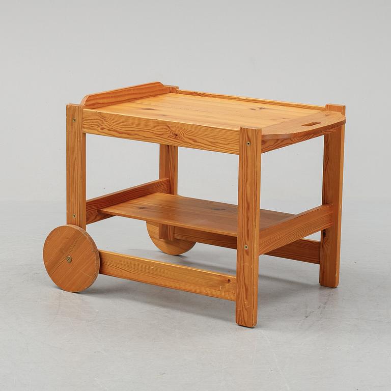A pine drinks trolley, 1960's/70's.