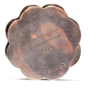 MARGARETABÄGARE, silver, Heimbürger, Köpenhamn, 1943. Vikt ca 182 g.