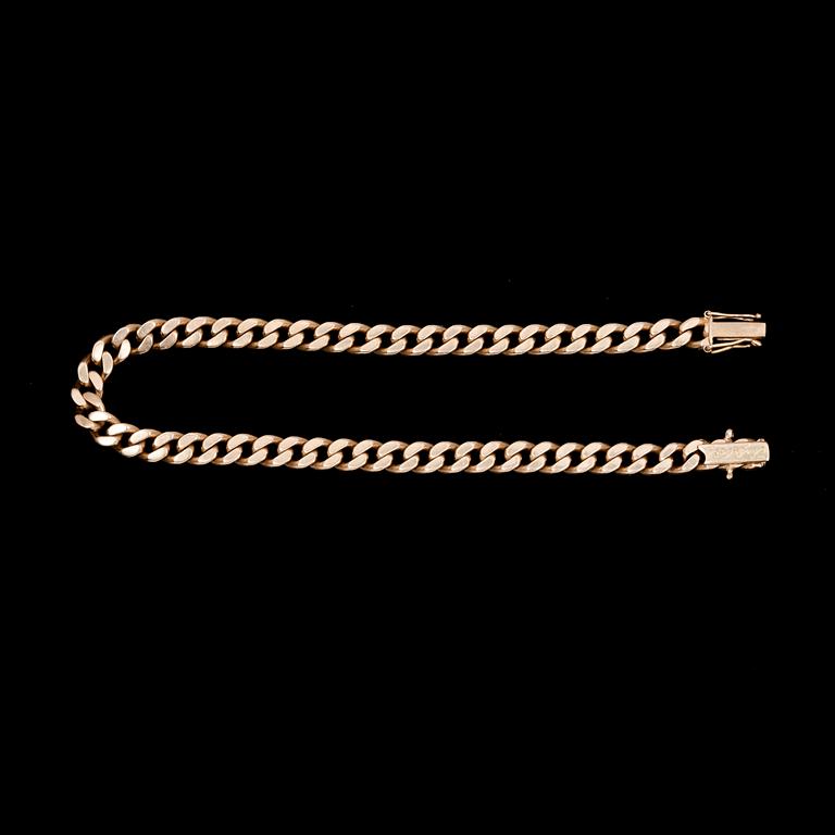 ARMLÄNK, 18k guld. Vikt ca 20 g.
