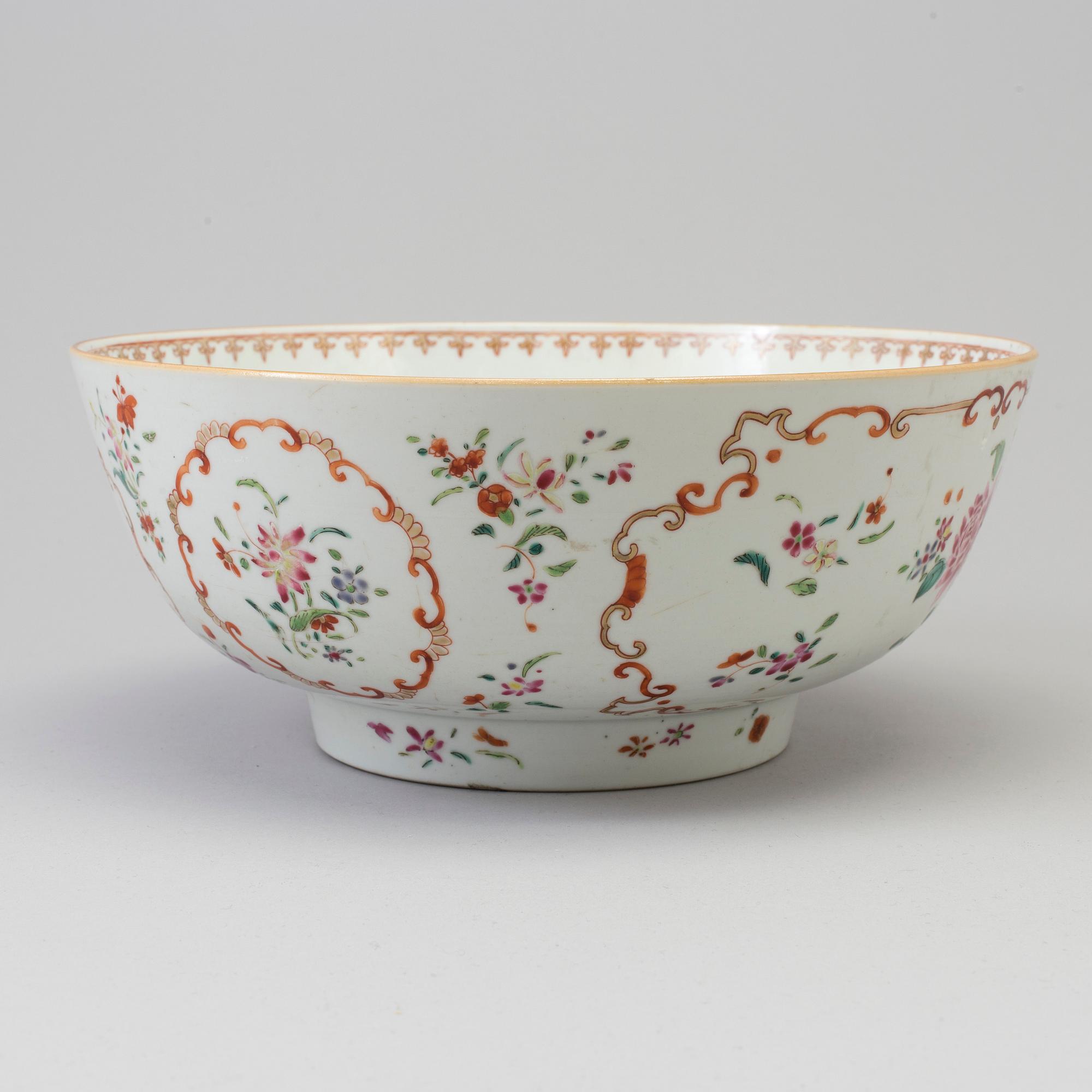 SKÅL, kompaniporslin. Qingdynastin, Qianlong (1736-95).