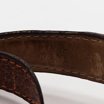 Cartier, Must de Cartier Ronde, 33 mm, gilded silver, quartz, sapphire crystal, 2000.