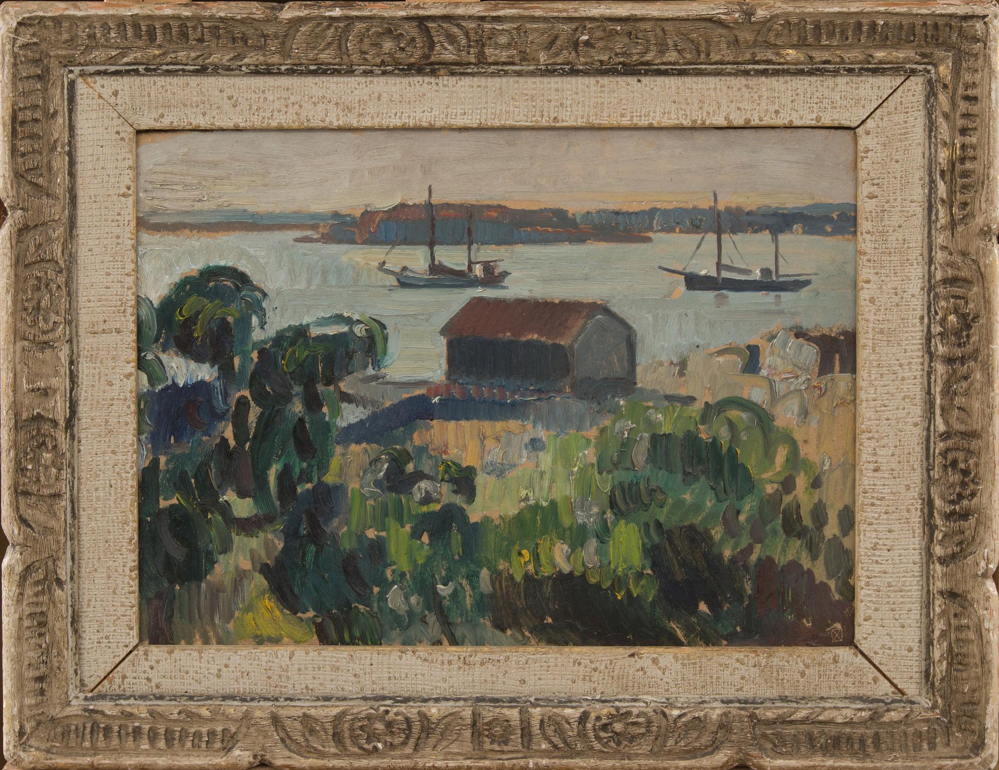 NISSE ZETTERBERG, olja på pannå, monogramsignerad samt a tergo daterad 1950.