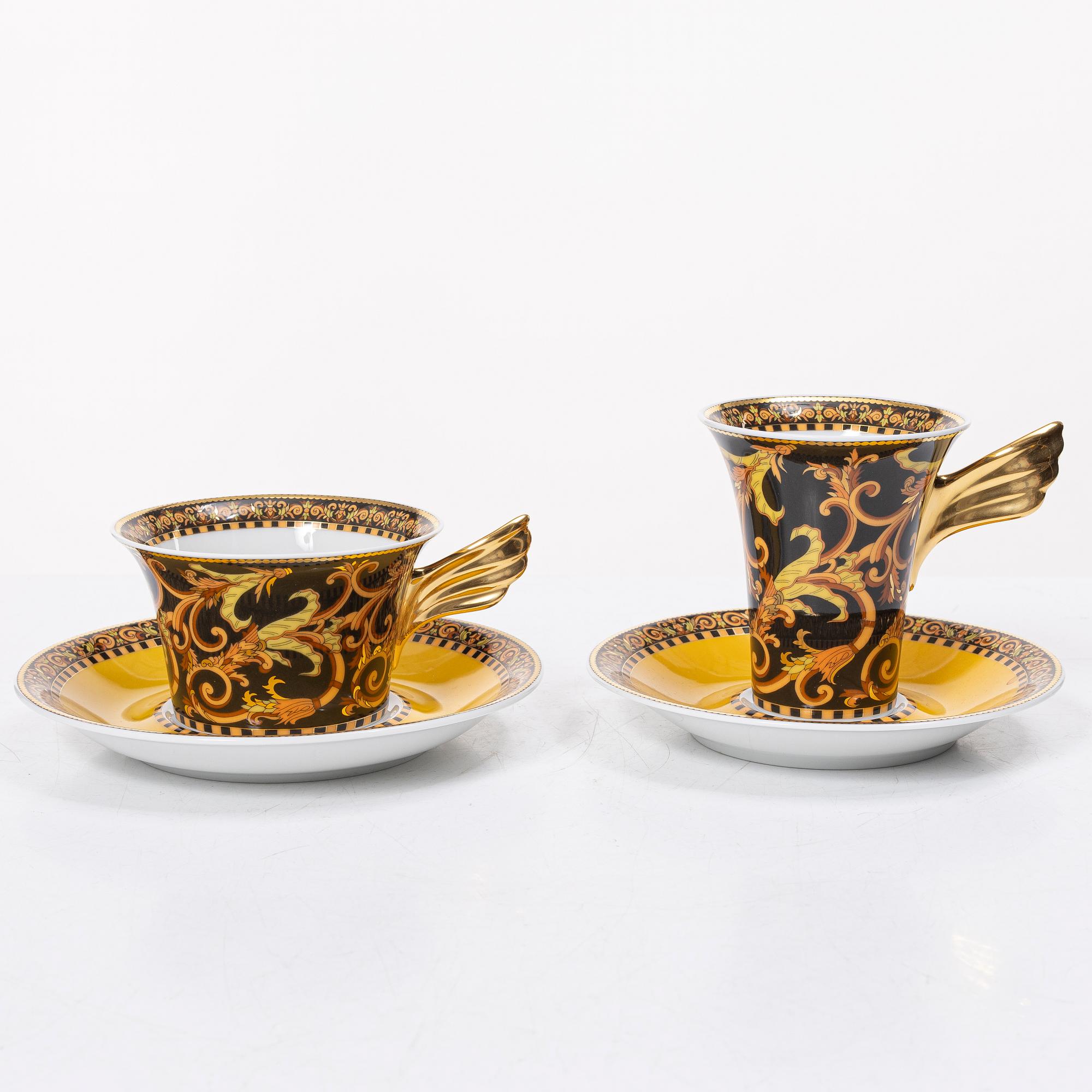Versace, a 24 piece 'Barocco' tea and coffee service, Rosenthal, Germany.