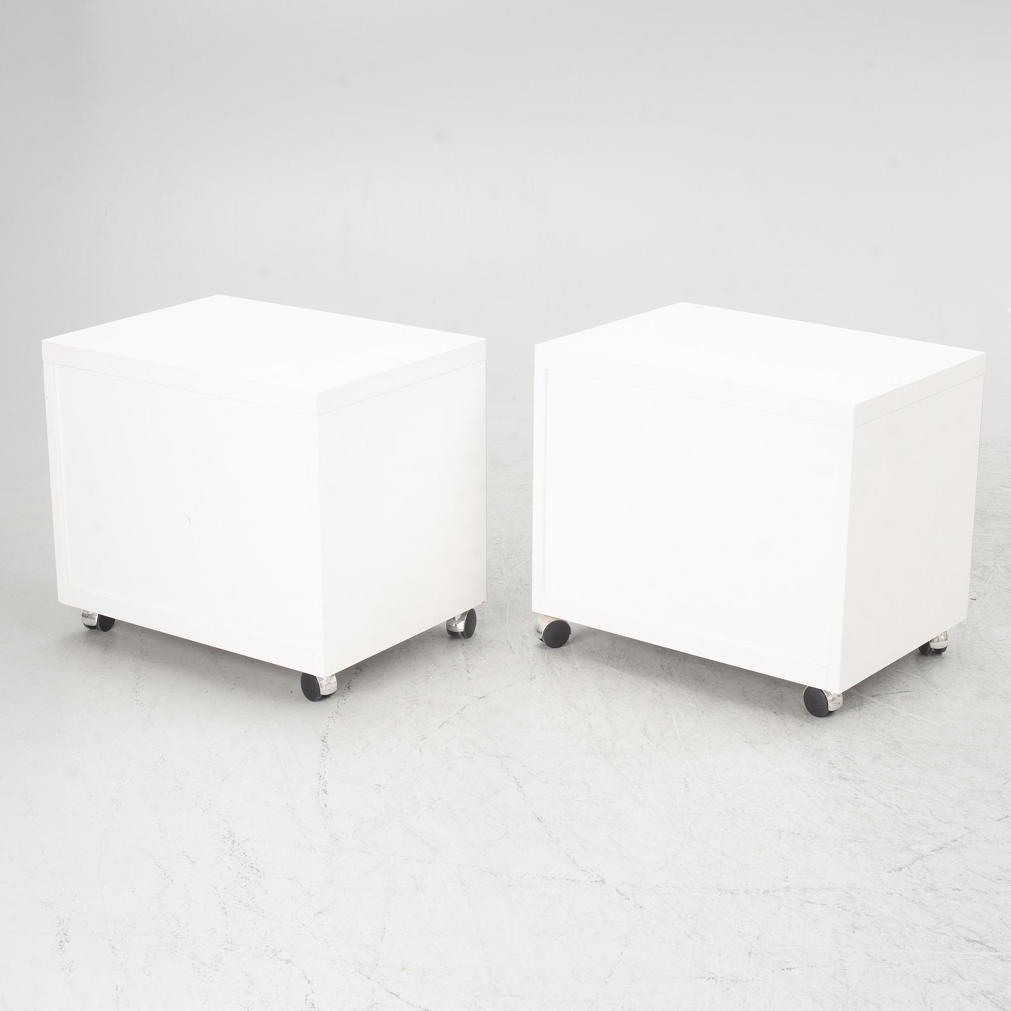 Antonio Gioia, bedside tables, a pair, "Avanti", DUX, second half of the 20th century.