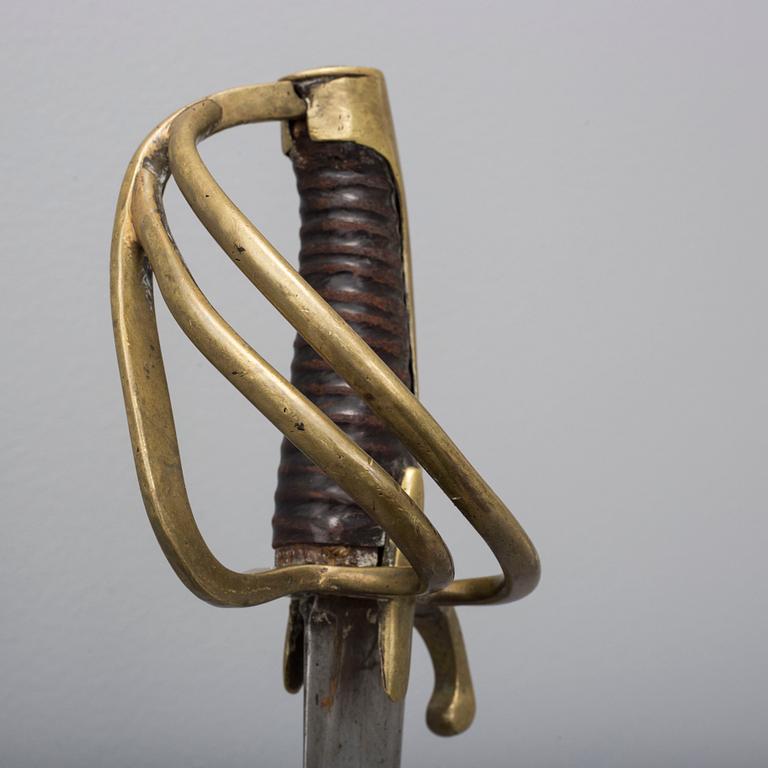 An early 19th century cavalry saber.