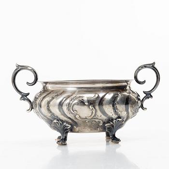 Karl Almgren, a Rococo style silver sugar bowl, Stockholm 1939.