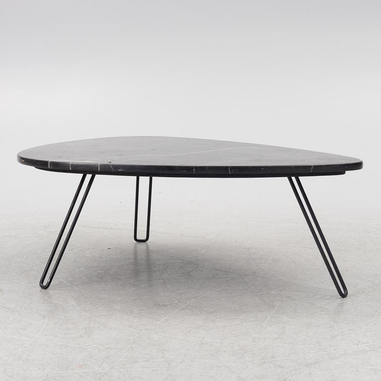 A contemporary coffee table.