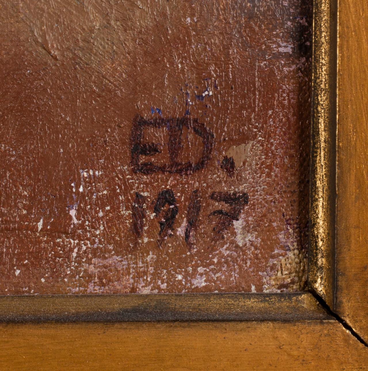 EMIL EDVARD DANIELSSON, olja på duk, signerad ED och daterad 1917.