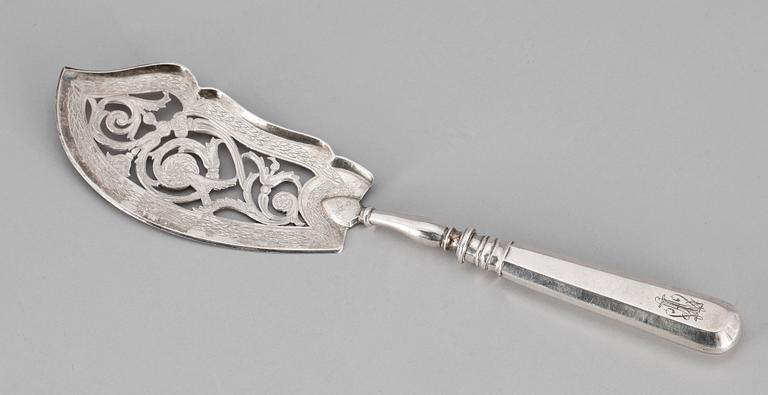 FISKSPADE, silver, S:t Petersburg Ryssland 1896. Tot vikt ca 195 gram.