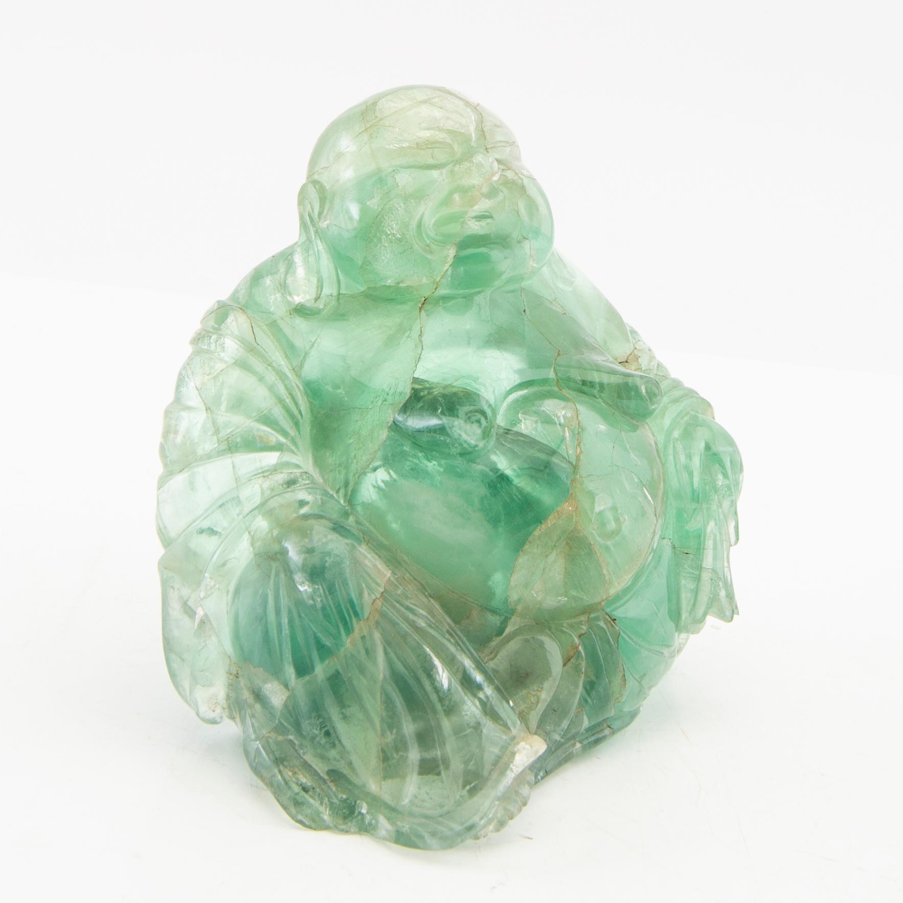 Buddha av fluorit 1900/2000-tal.