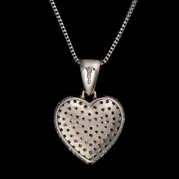 PENDANT, 18K white gold, diamondsl. 2001. Weight c. 14 g in total.