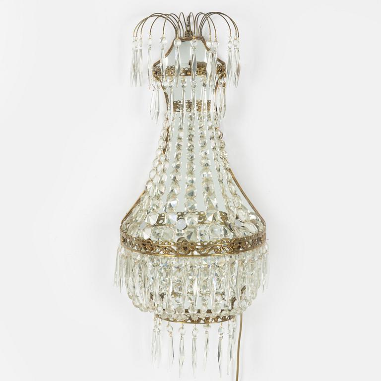 Vägglampett, gustaviansk stil, omkring 1900-talets mitt.