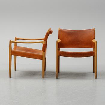 A pair of 'Premiär 69' easy chairs by Per Olof Scotte, IKEA.