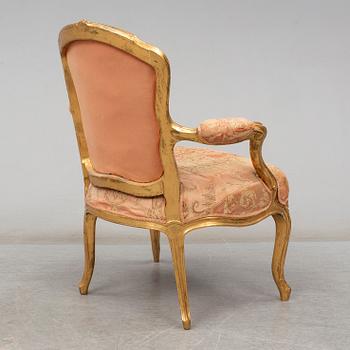 A Swedish Rococo 18th century armchair.