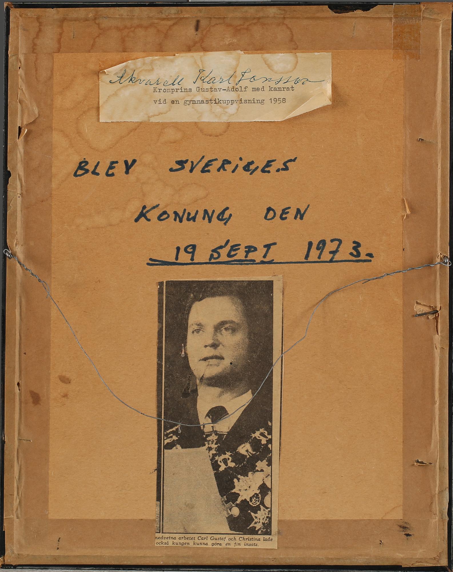 OKÄND KONSTNÄR, akvarell, signerad KJ, 1900-tal.