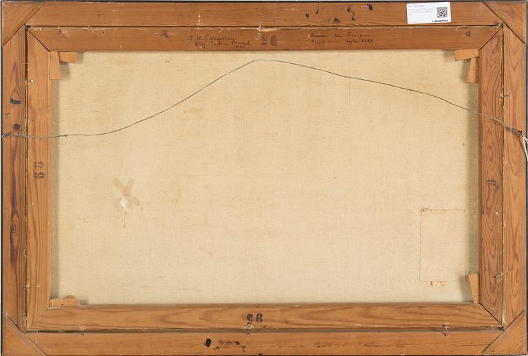 UNKNOWN ARTIST, oil on canvas, signed J H Güthersteinand dated 1902.