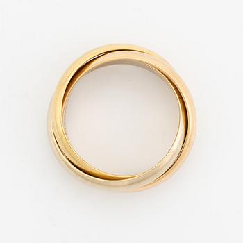 Cartier, ring, "Trinity", 18K tri-coloured gold.