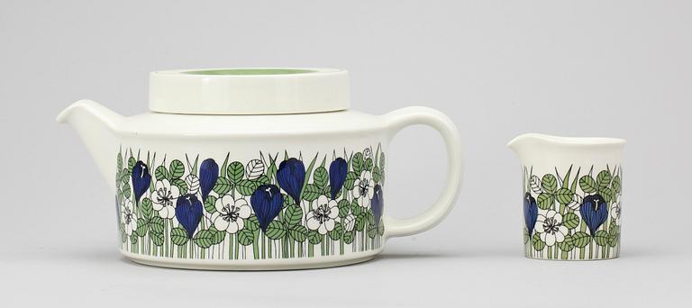 SERVISDELAR, porslin, "Krokus", Arabia.