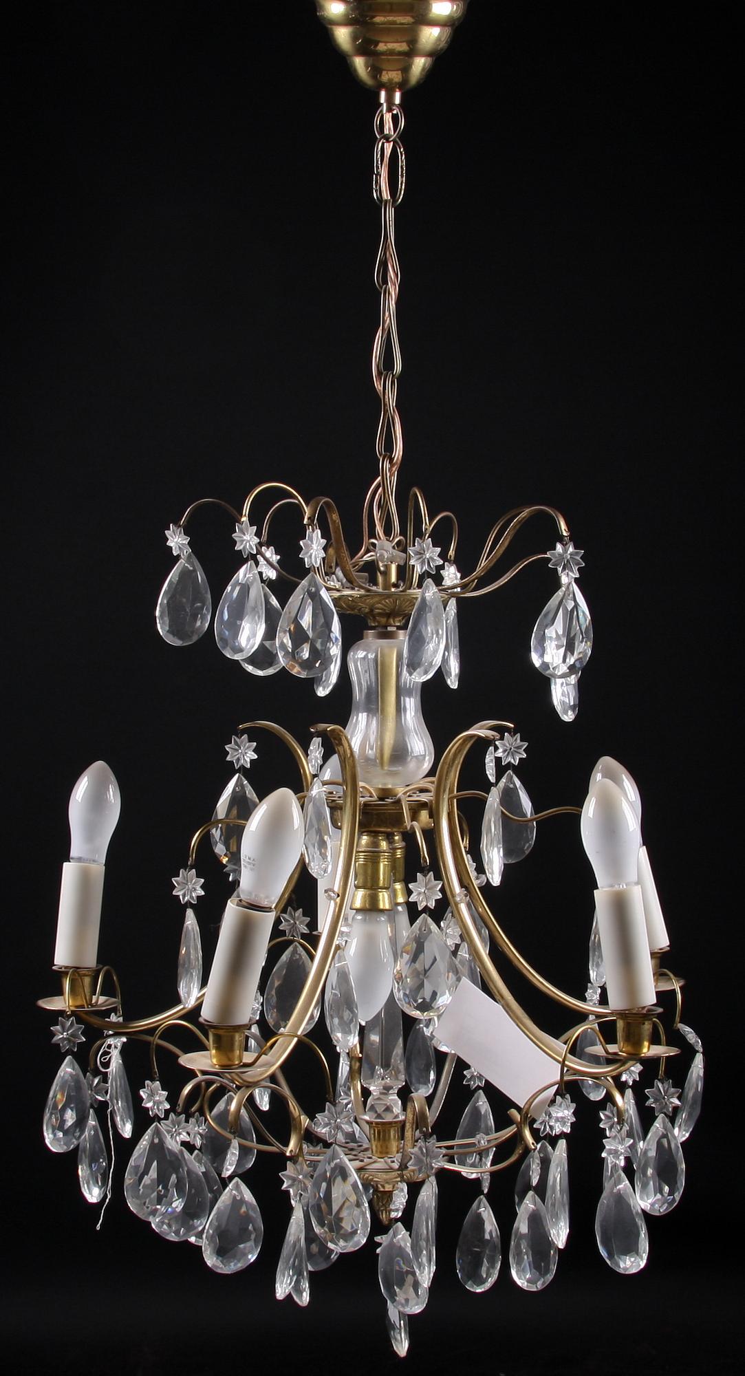 LJUSKRONA, rokokostil, 1900-tal. H 50.