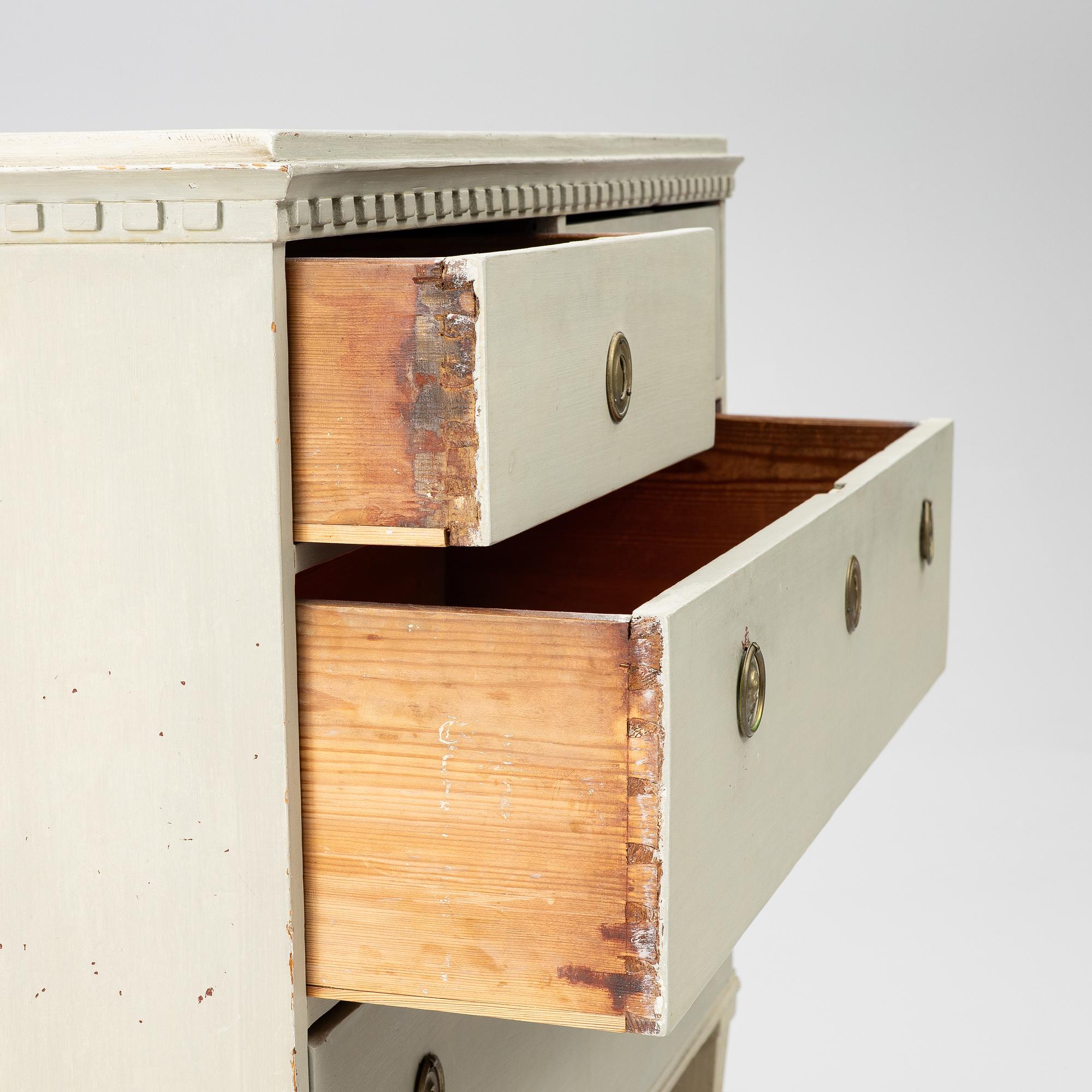 A Gustavian commode, Sweden circa 1800.