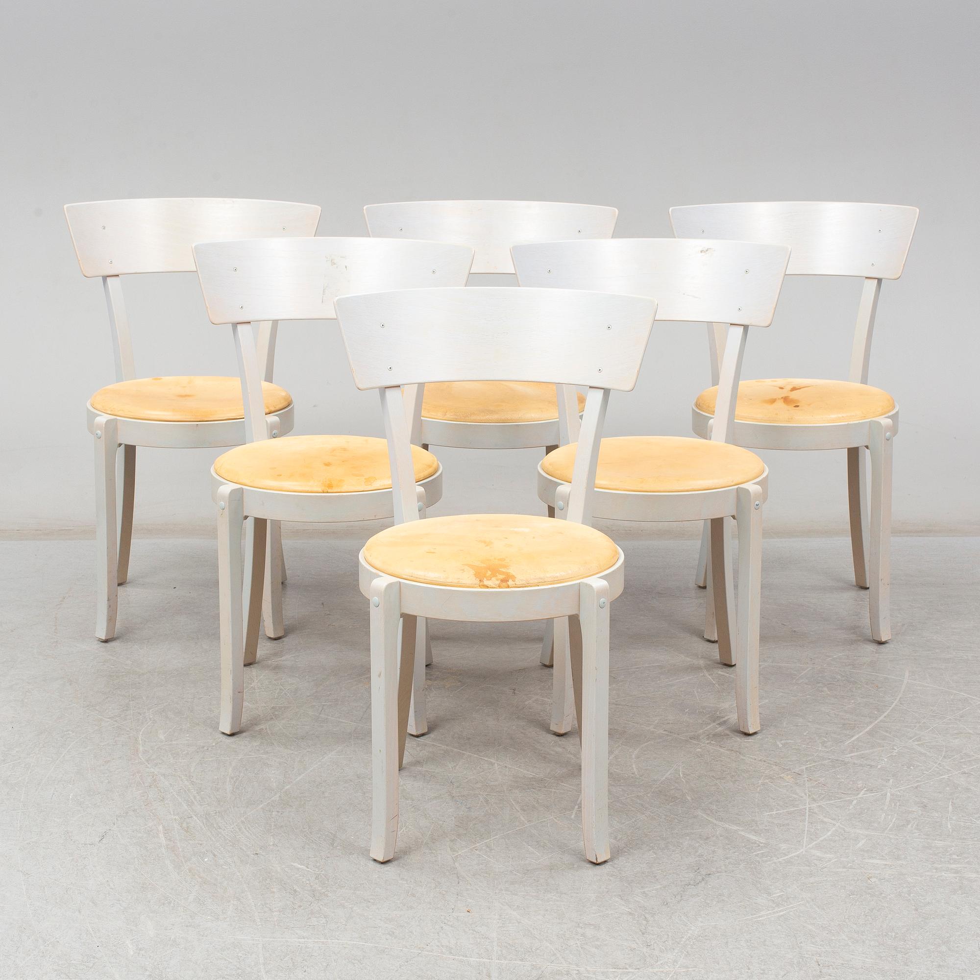 ÅKE AXELSSON, six 'Gästis' chairs from Galleri Stolen, 1996.