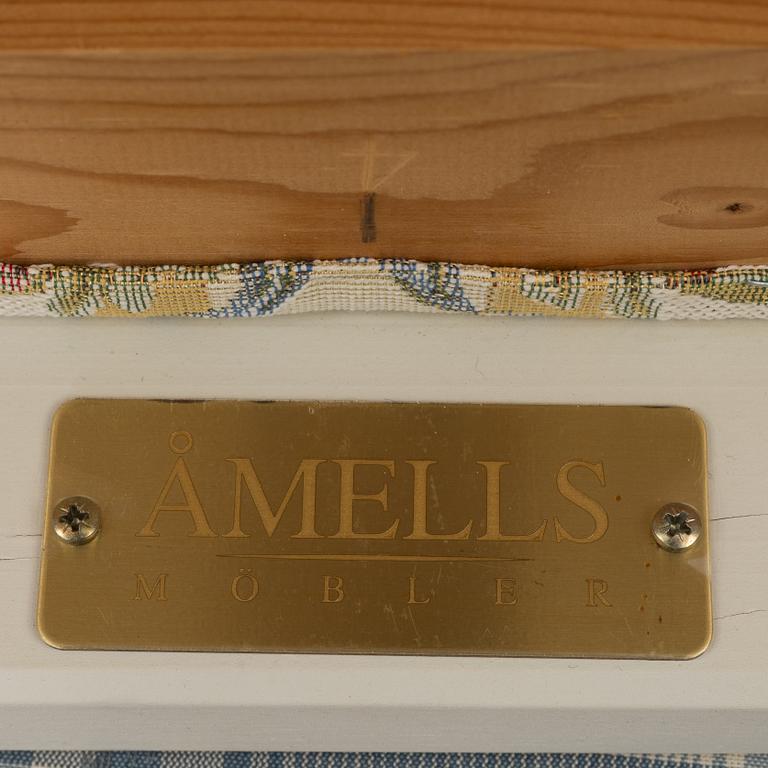 Stolar, 8 st samt en taburett, gustaviansk stil, "Svenska modellen", delvis Åmells, 1900-talets slut.