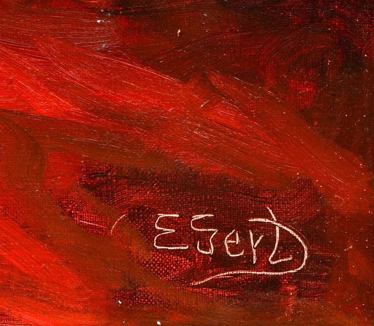 EDITH GEERT, olja på duk, sign.