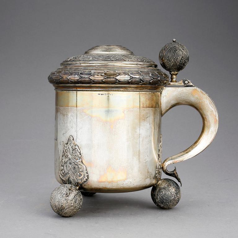 STOP, silver, CG Hallberg, Stockholm, 1938. Vikt 1200 g.