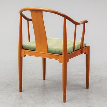 HANS J WEGNER, a cherry wood China chair from Fritz Hansen, Denmark, 1991.