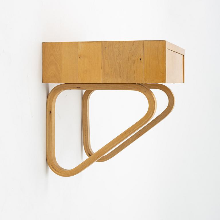 Alvar Aalto, a console/shelf, Aalto Möbler Hedemora, Sweden, mid 20th Century.