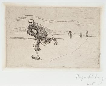 503. Hugo Simberg, "DÖDEN PÅ SKRIDSKOR".