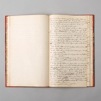 MANUSCRIPT, original by Selma Lagerlöf (1858-1940), "Kopparnageln".