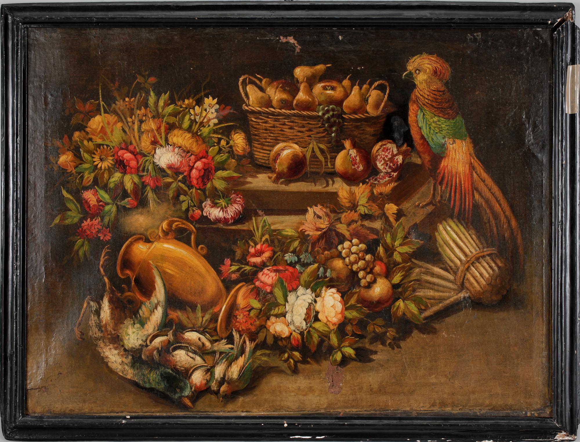 OKÄND KONSTNÄR, olja på duk, 1700/1800-tal.