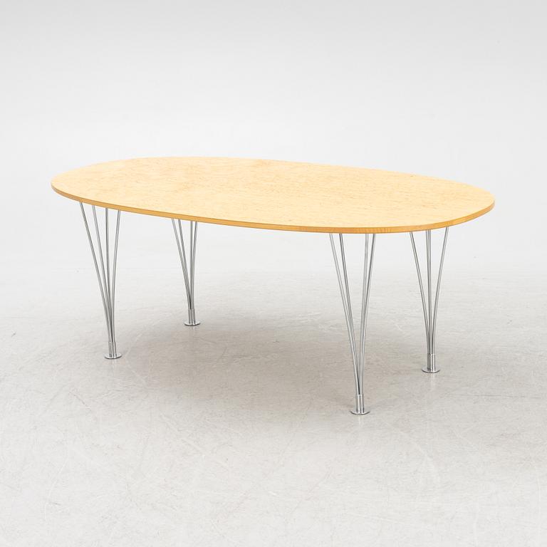Bruno Mathsson, & Piet Hein, soffbord, "Superellips", Fritz Hansen, Danmark.