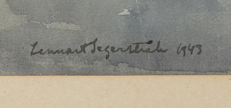 Lennart Segerstråle, By the boathouse.