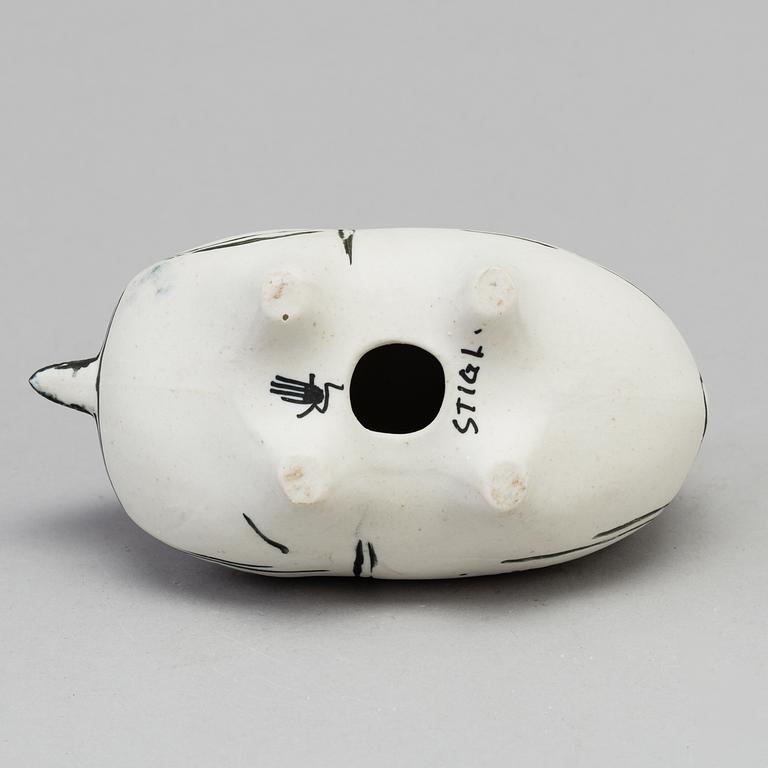 A stoneware figurine by Stig Lindberg, Gustavsberg.