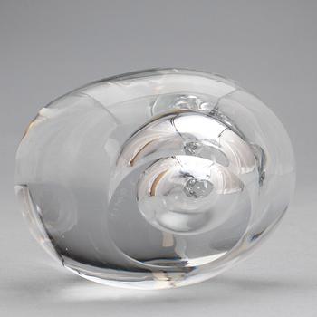 GLASSKULPTUR, "Hjärta" (Sydän), Signerad Timo Sarpaneva, Iittala.
