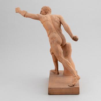 Agasias of Ephesus, after, a terracotta sculpture, P.Ipsen, Copenhagen, late 19th century.