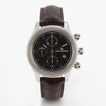 Sjöö Sandström, Royal Steel Chronograph, armbandsur, 42 mm.