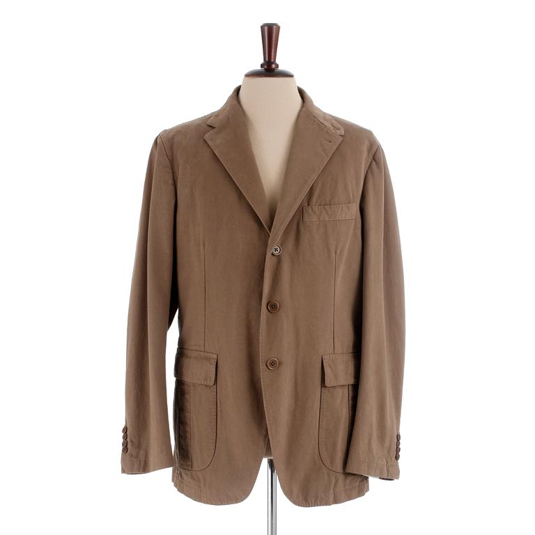 BELLVEST, a men's beige cotton jacket, size 54.