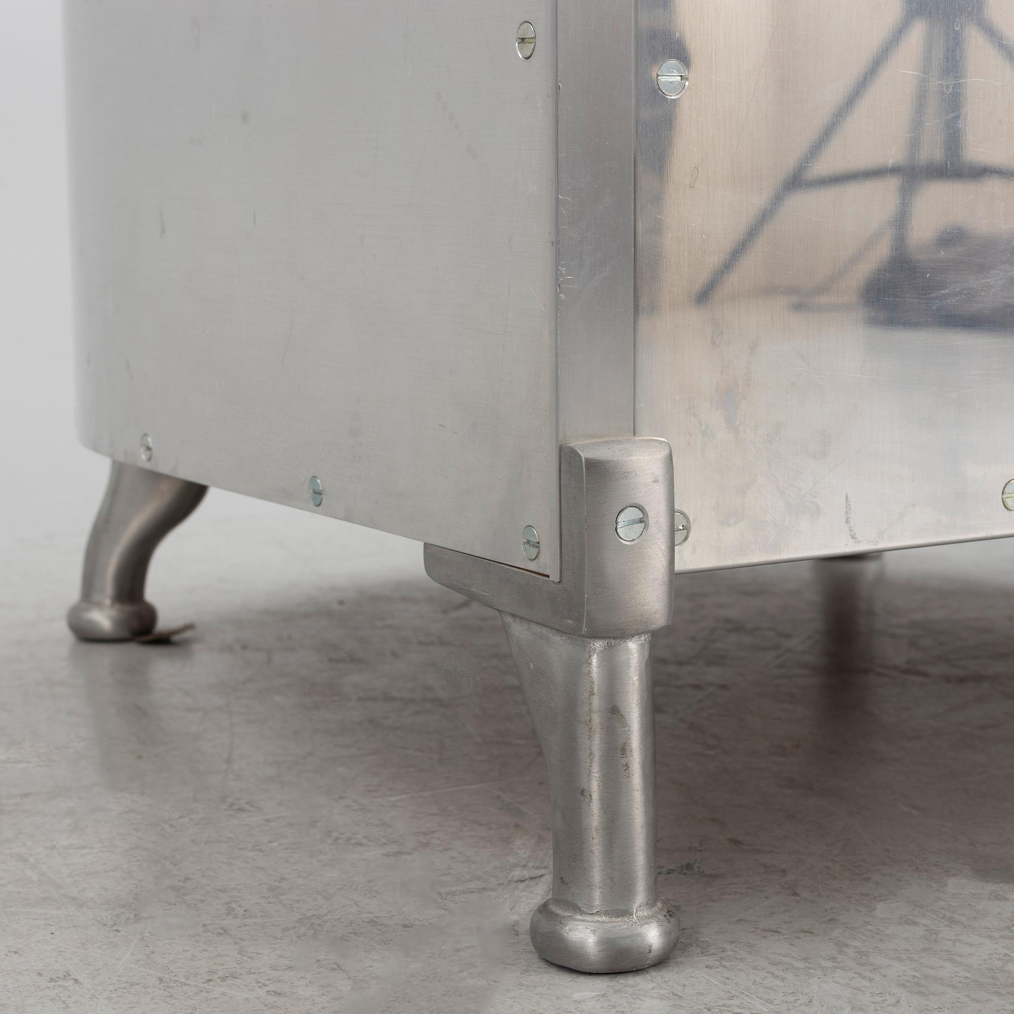 Mats Theselius, fåtöljer, ett par, "Aluminiumfåtölj", Källemo, Värnamo, efter 1990.