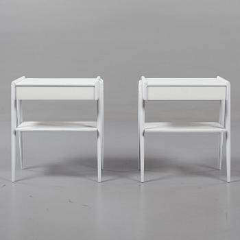 SÄNGBORD, ett par, AB Carlström & Co Möbelfabrik, Sverige, 1950-tal.