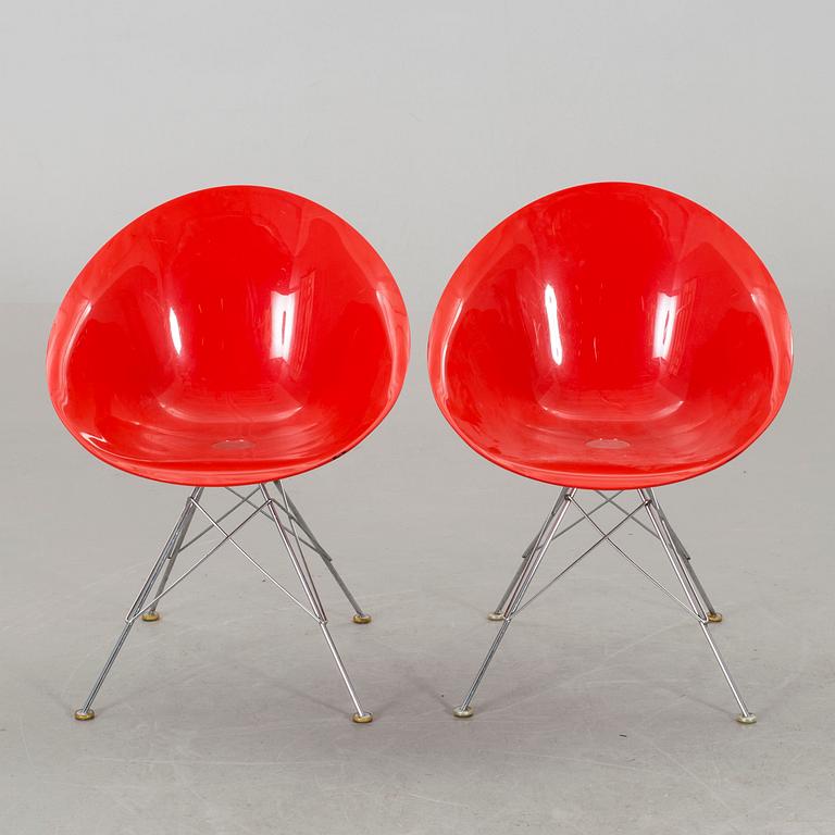 A PAIR OF PHILIPPE STARCK "EROS" CHAIRS BY KARTELL.