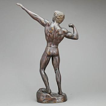 OKÄND KONSTNÄR, skulptur, patinerad brons, 1900-tal.