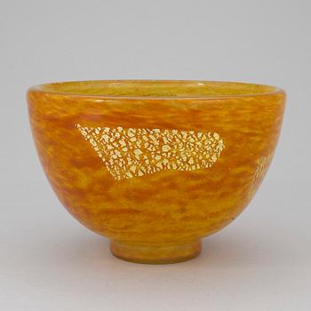 A Daum Nancy glass bowl, second half of the 20th Century.