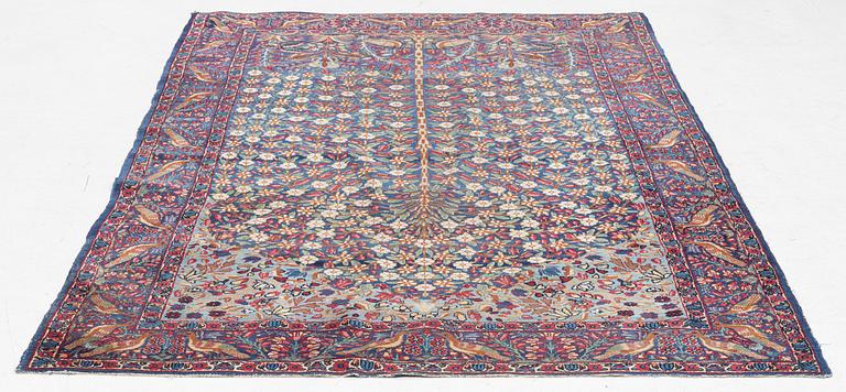 Rug, figural, "Tree of Life", semi-antique, 220x140 cm.